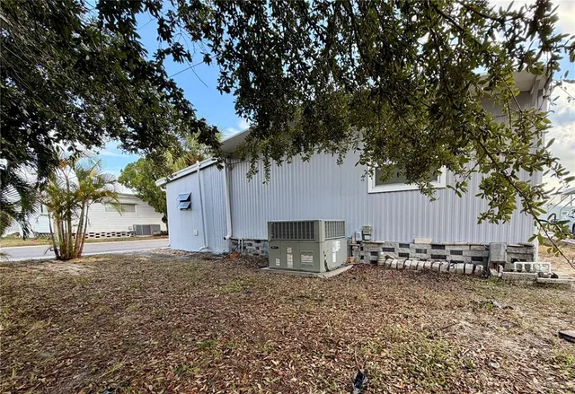a view of brick building