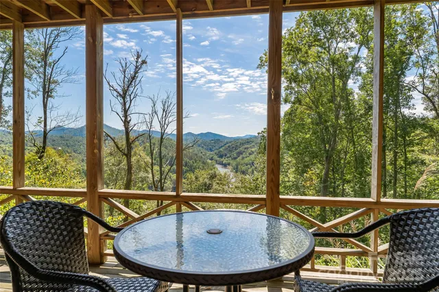 a view of a two chair in the balcony