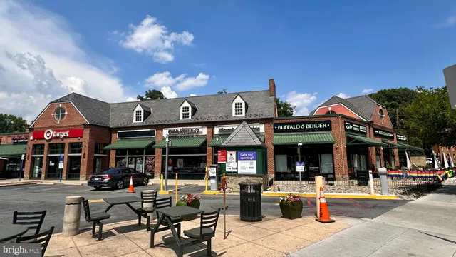 a view of street with shops