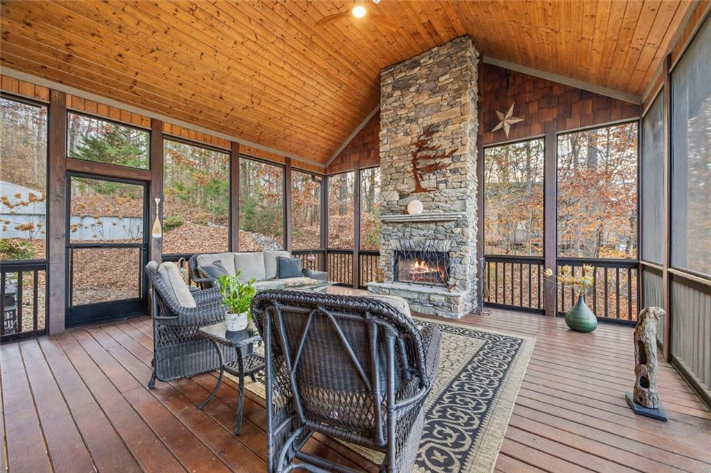 152 Chapman Manor Drive Martin, GA 30557 - Photo 48 of 90 a view of a dining room with furniture window and wooden floor
