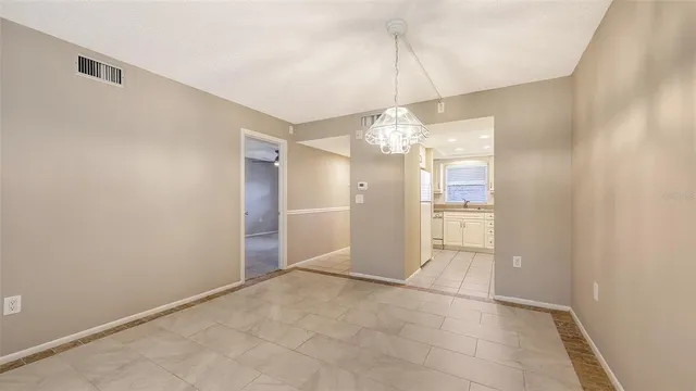 a view of an empty room