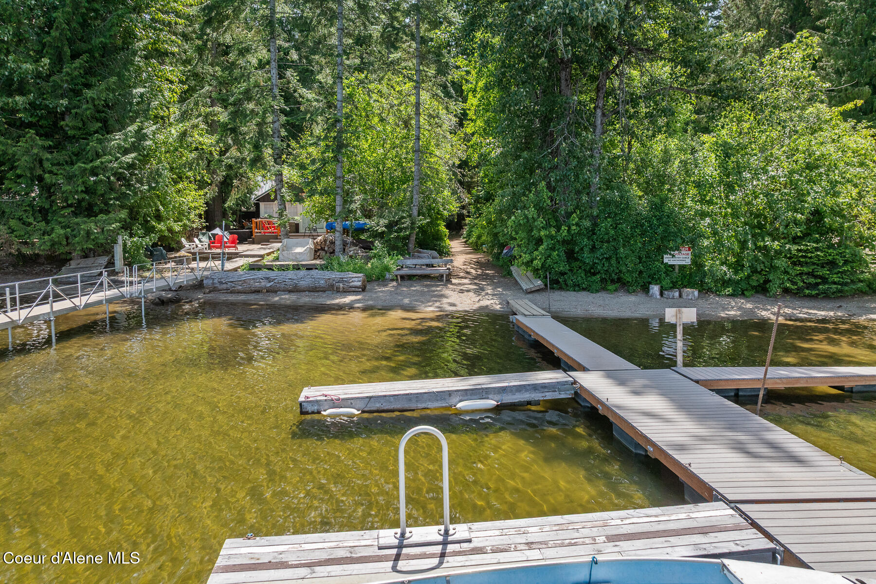 6877 West Lower Excelsior Beach Shore Rathdrum, ID 83858 - Photo 44 of 47 Aerial Exelsior Beach Cabin