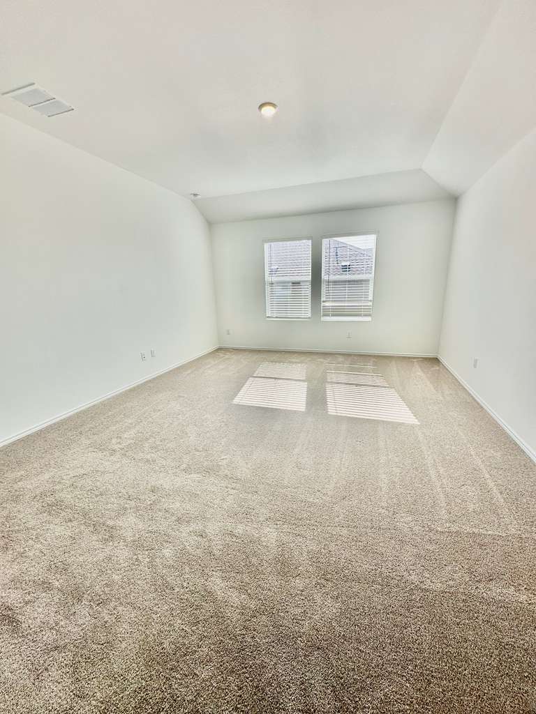 4104 Home Pl Road Georgetown, TX 78628 - Photo 26 of 35 Spare room with carpet floors and vaulted ceiling