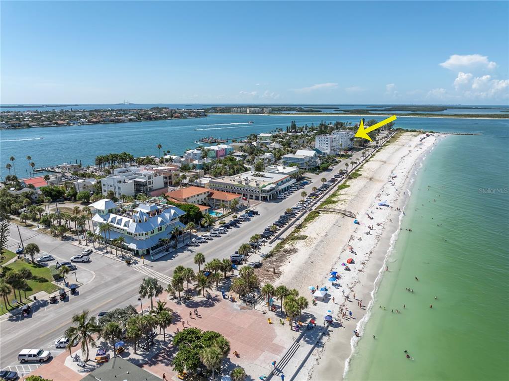 403 Gulf Way, Unit 302 St. Pete Beach, FL 33706 - Photo 25 of 30 an aerial view of a city