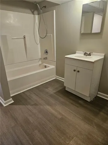 en empty room with windows