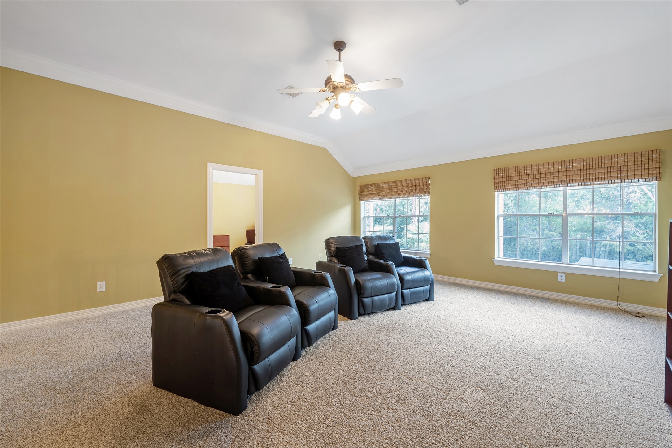 15306 Beecham Drive Houston, TX 77068 - Photo 23 of 48 Enjoy the serenity of viewing the wooded area behind the house from this room. You can even catch a tiny glimpse of the golf course.