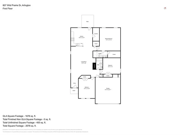$2,200 | 807 Wild Prairie Drive, Arlington, TX 76002