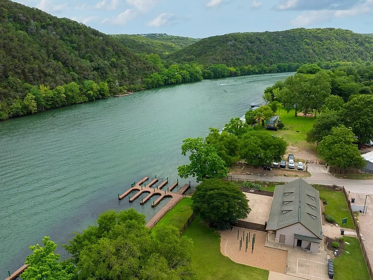 13301 Country Trails Lane Austin, TX 78732 - Photo 38 of 40 Drone / aerial view of a Lake Austin marina minutes from the property