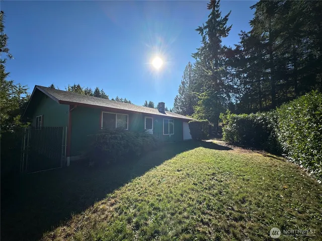 a backyard of a house