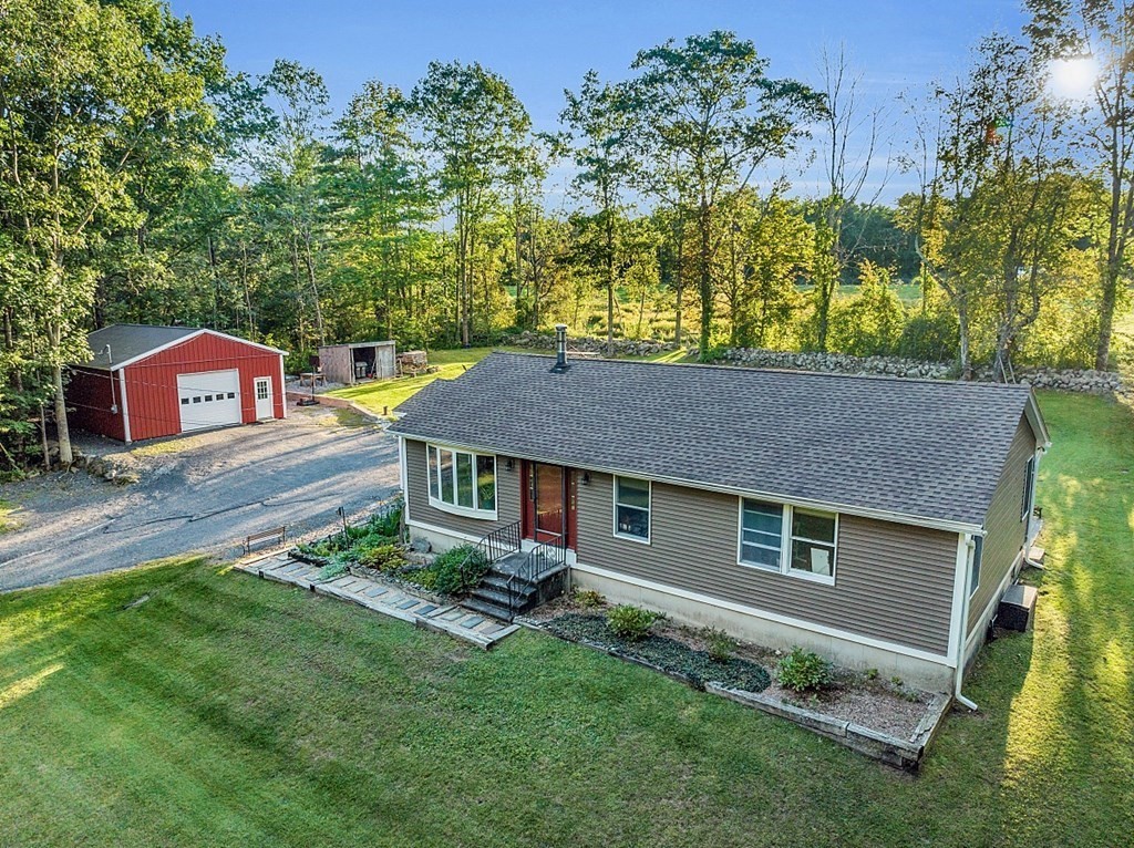 10 Whitney Road Phillipston, MA 01331 - Photo 3 of 41 a aerial view of a house with a yard