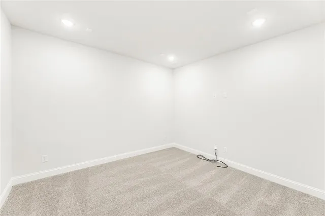 a view of an empty room