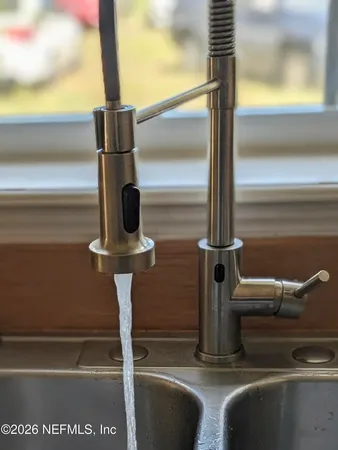 a close view of sink