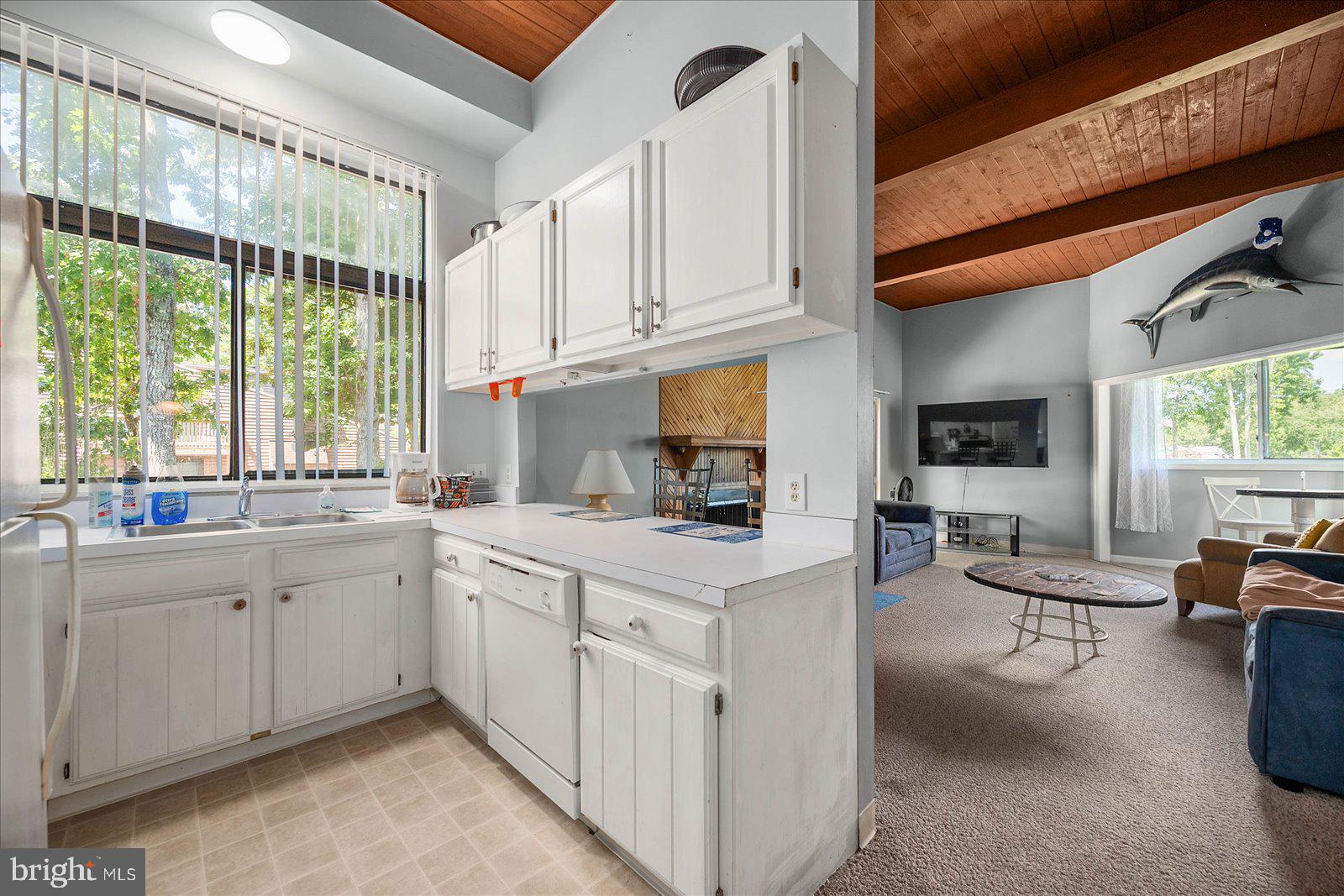 438 Ocean Parkway, Unit 35 Ocean Pines, MD 21811 - Photo 6 of 99 a kitchen with sink cabinets and outdoor view