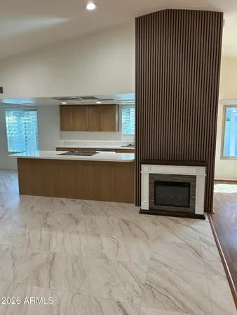 a view of kitchen and microwave