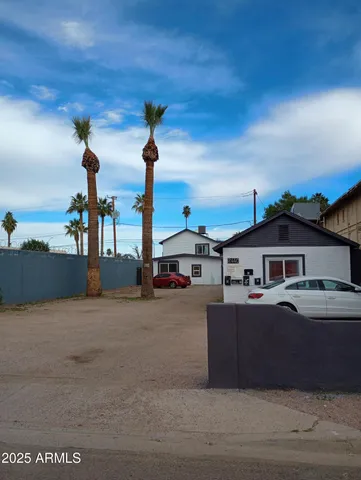 a view of a house with a roof deck