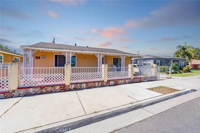 front view of a house with a outdoor space
