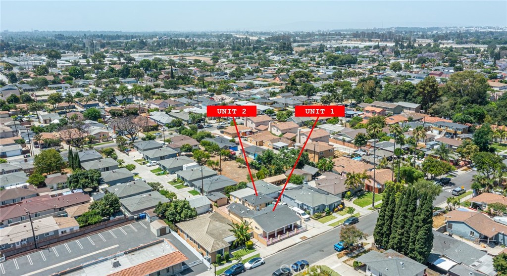 6824 Marcelle Street Paramount, CA 90723 - Photo 45 of 46 an aerial view of residential houses with city view and lake view