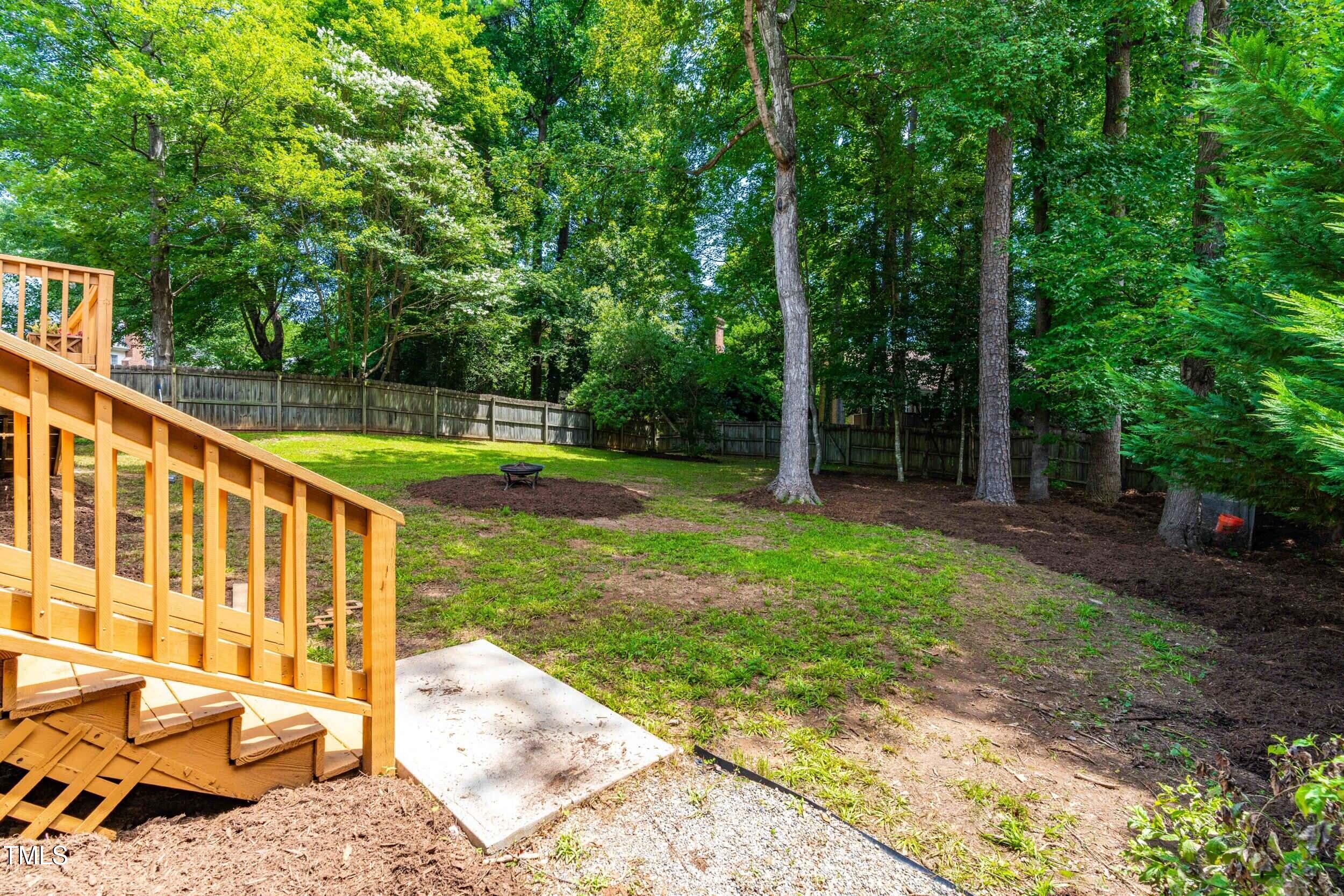 600 Hardimont Road Raleigh, NC 27609 - Photo 42 of 56 a view of a house with backyard and sitting area