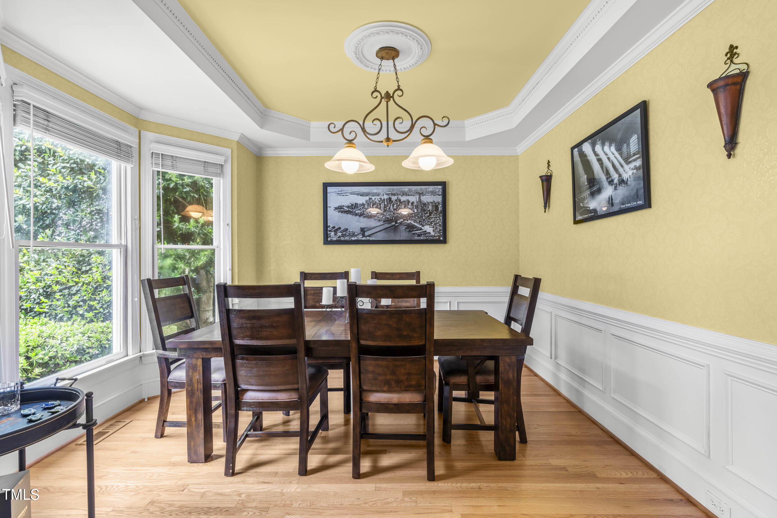 600 Hardimont Road Raleigh, NC 27609 - Photo 8 of 56 a view of a dining room with furniture window and outside view