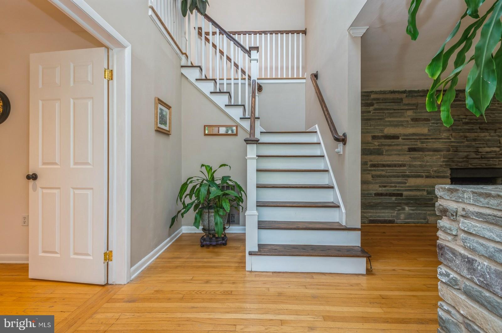 536 Rosedale Road Princeton, NJ 08540 - Photo 3 of 34 a view of entryway with wooden floor and stairs