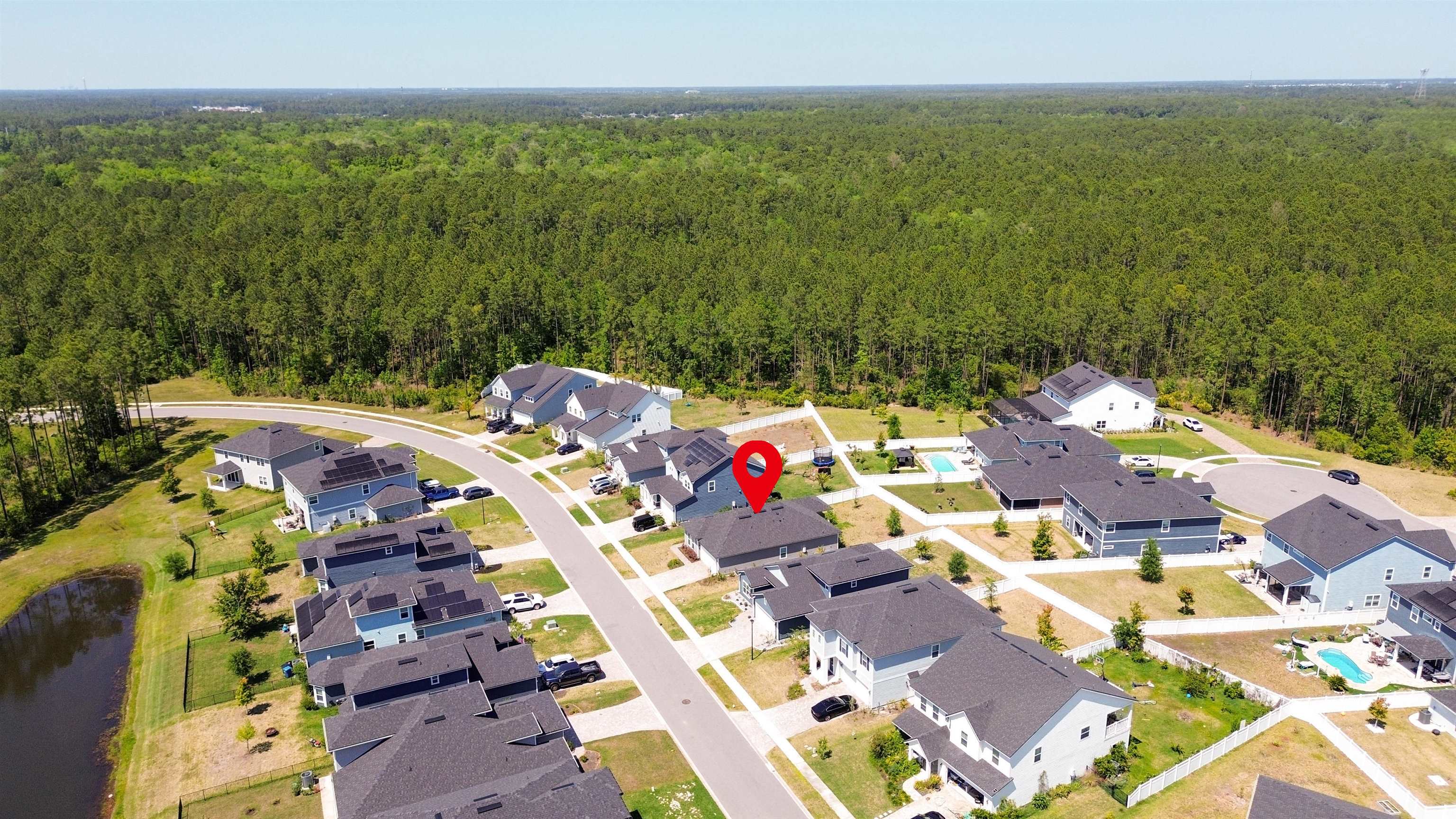 443 Watervale Drive St. Augustine, FL 32092 - Photo 33 of 39 an aerial view of residential houses with outdoor space