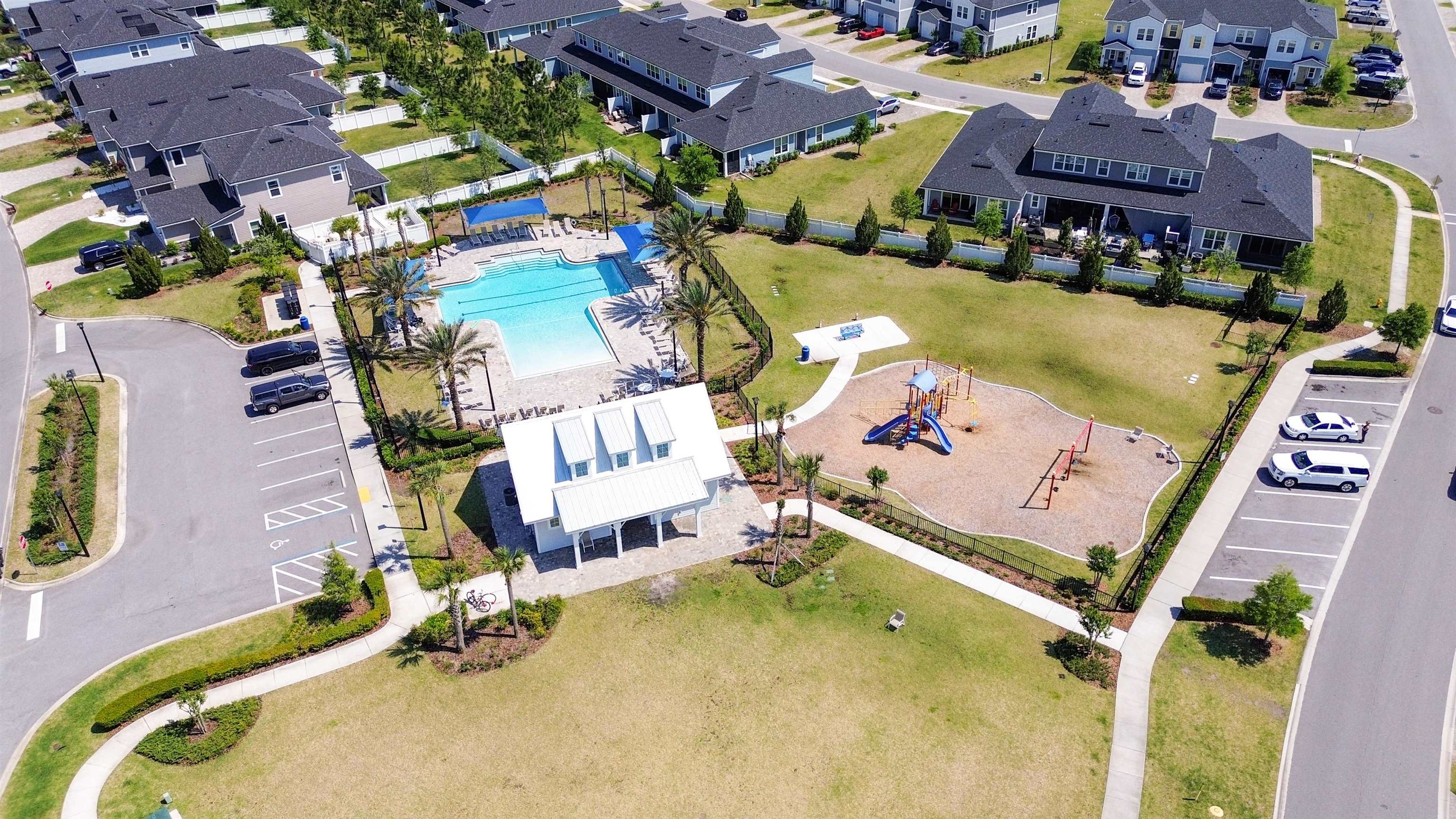 443 Watervale Drive St. Augustine, FL 32092 - Photo 38 of 39 an aerial view of a house with swimming pool