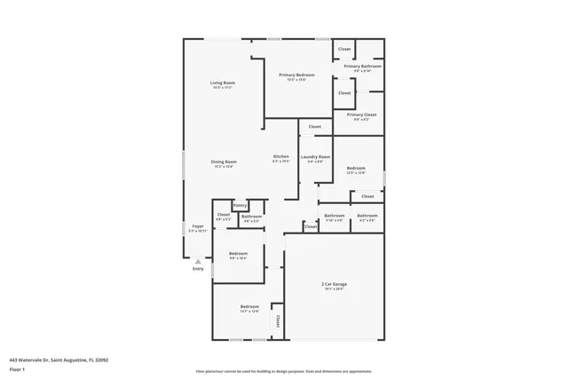 $479,000 | 443 Watervale Drive, St. Augustine, FL 32092