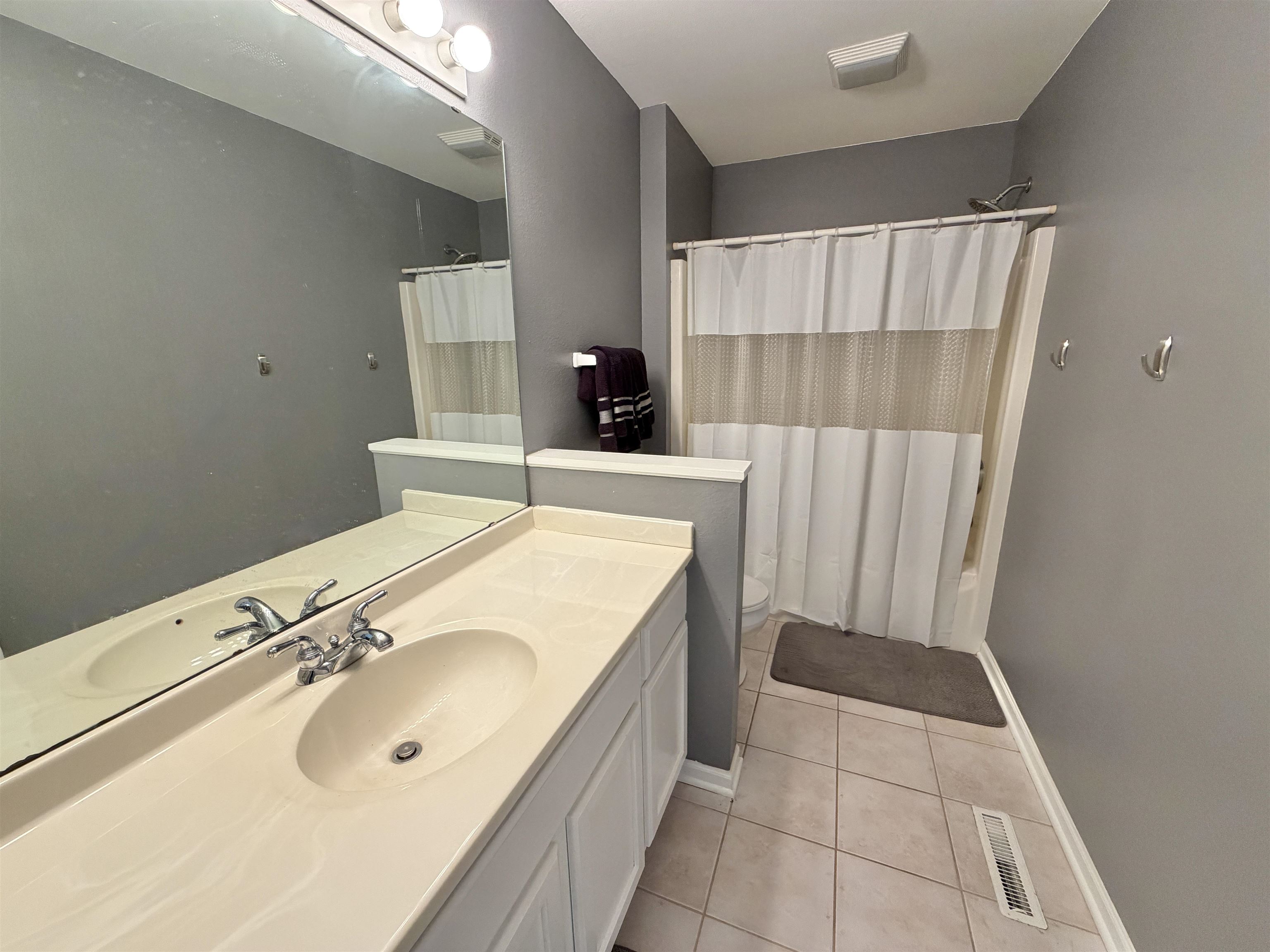 5206 East Hubbard Trail Byron, IL 61010 - Photo 41 of 52 a bathroom with a sink and a mirror