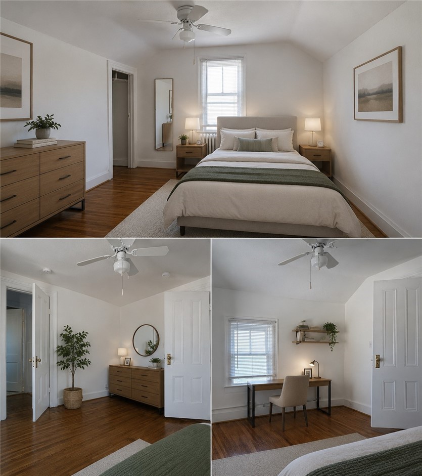 28 Vick Park B Rochester, NY 14607 - Photo 19 of 25 Possible bedroom setup (Staged with AI)