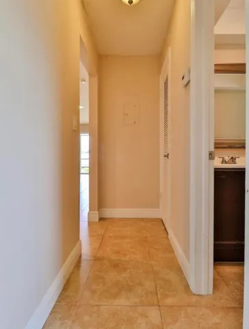 a view of a bathroom with a tub
