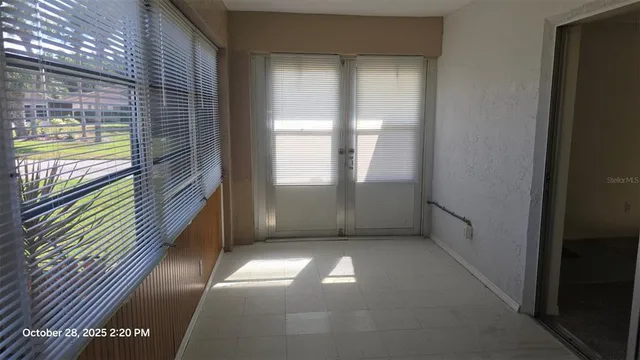 a view of backyard with green space