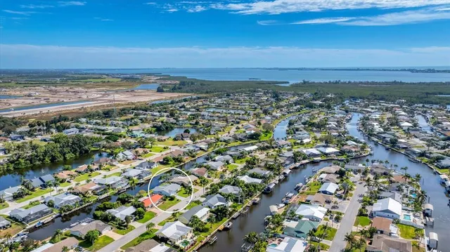 a view of city and ocean