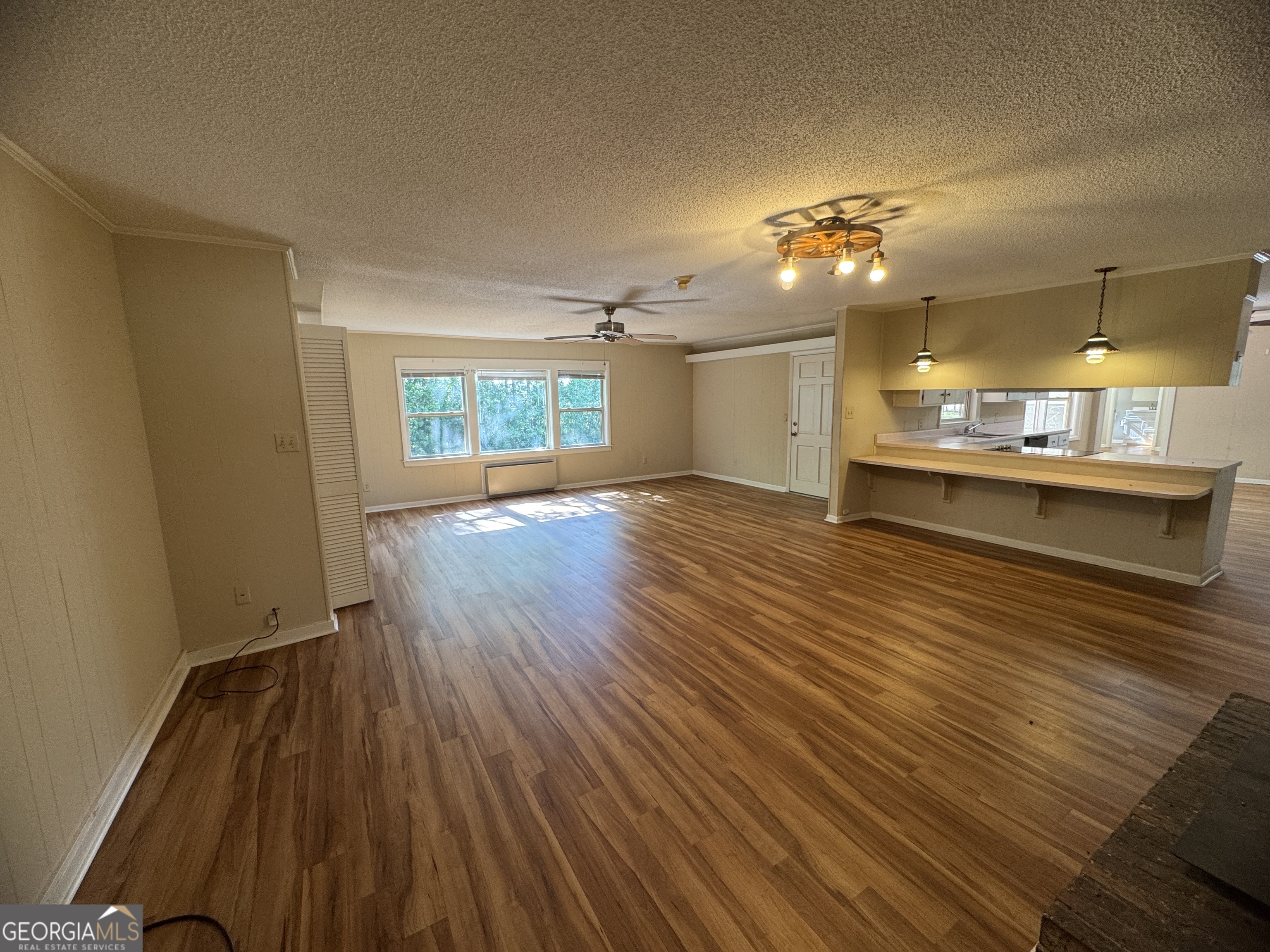 7290 Nevils Groveland Road Pembroke, GA 31321 - Photo 19 of 45 an empty room with wooden floor and windows