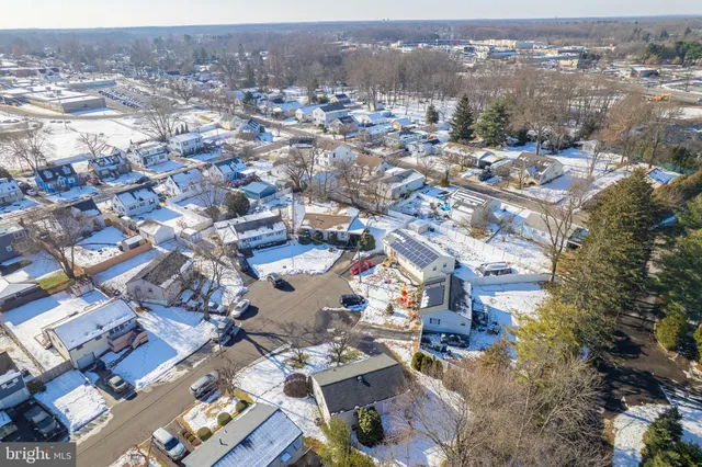 an aerial view of multiple house