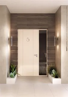 a view of entryway with a potted plant in front of door