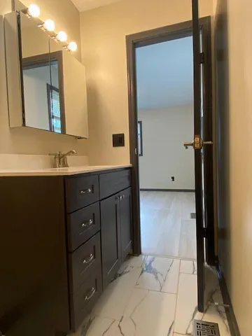 a view of an empty room