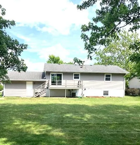 a view of ocean from a yard