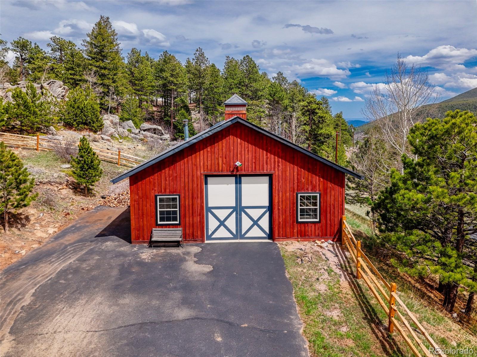 24 Pine Valley Road Evergreen, CO 80439 - Photo 37 of 50 a view of a house with a yard