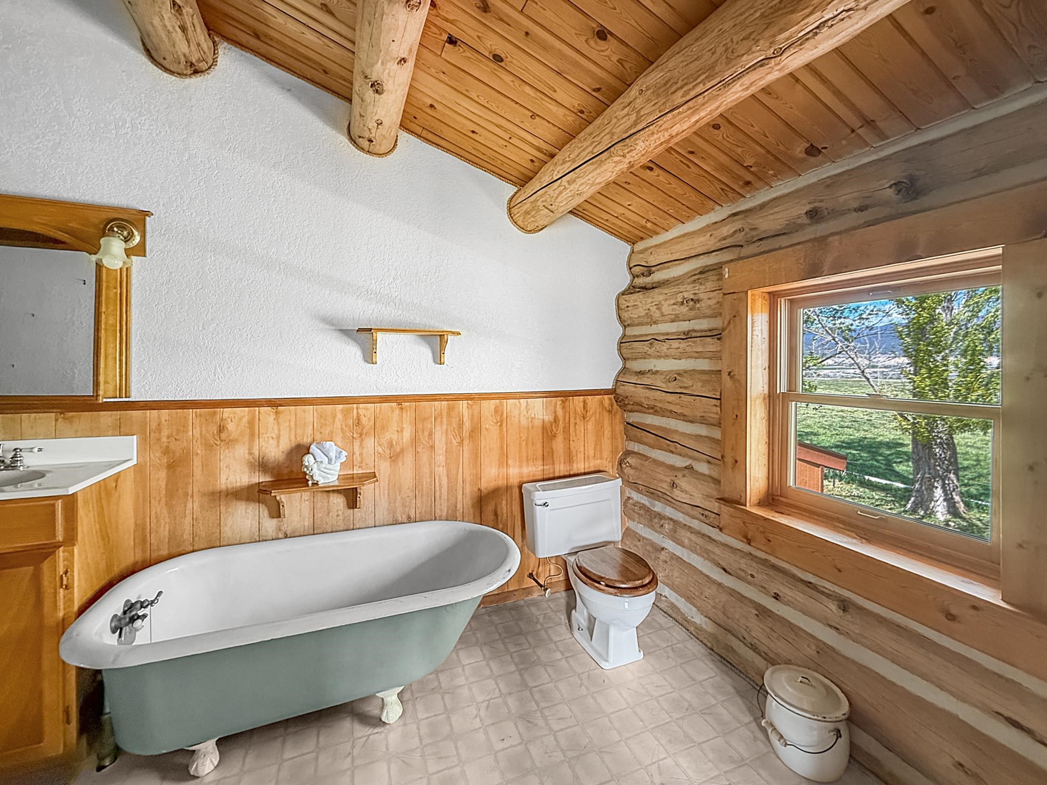 9709 3605 Road Hotchkiss, CO 81419 - Photo 19 of 42 a bathroom with a toilet a sink and bathtub