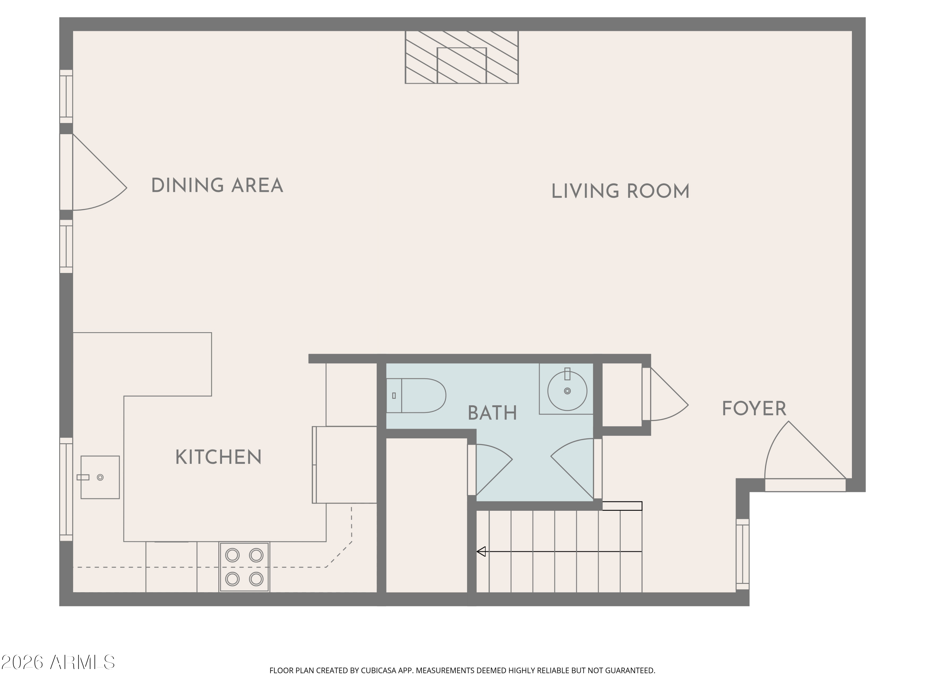 6223 North 12th Street, Unit 2 Phoenix, AZ 85014 - Photo 36 of 38 a black and white photo of a floor plan