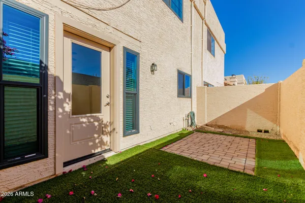 a view of small space with racks on the wall