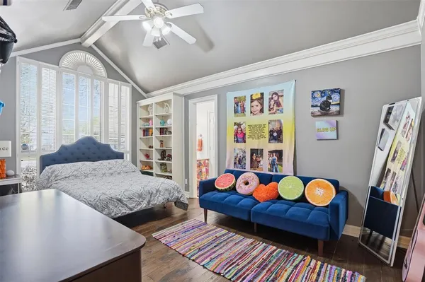 a living room with furniture and window