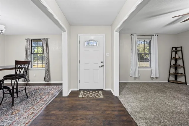 a view of livingroom with furniture and wooden floor