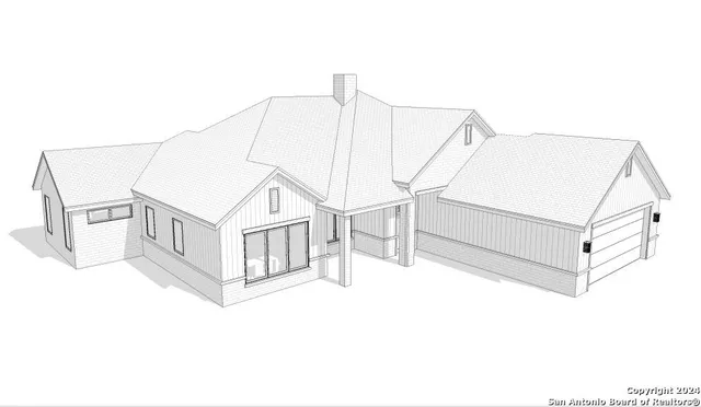 a black and white photo of a building