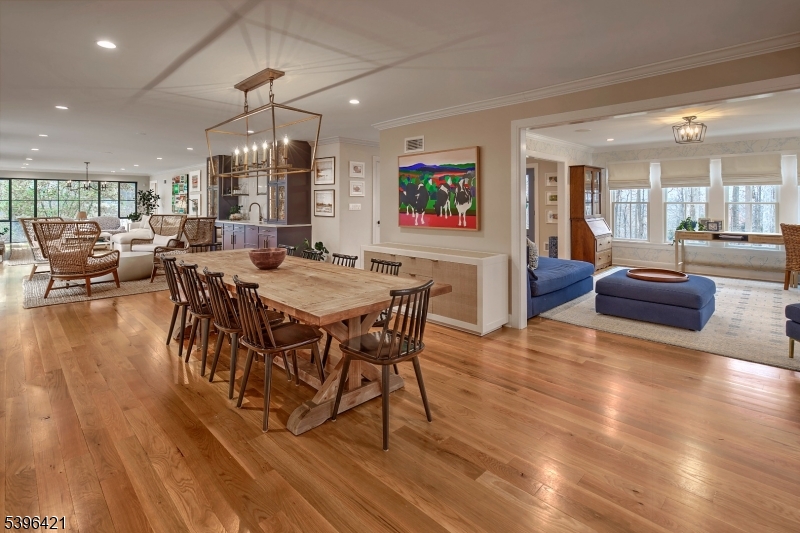 93 Pleasantville Road New Vernon, NJ 07976 - Photo 9 of 41 a view of a dining room with furniture window and wooden floor