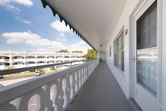 a view of city from balcony