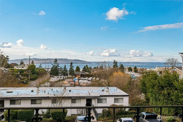 a view of a city with tall buildings