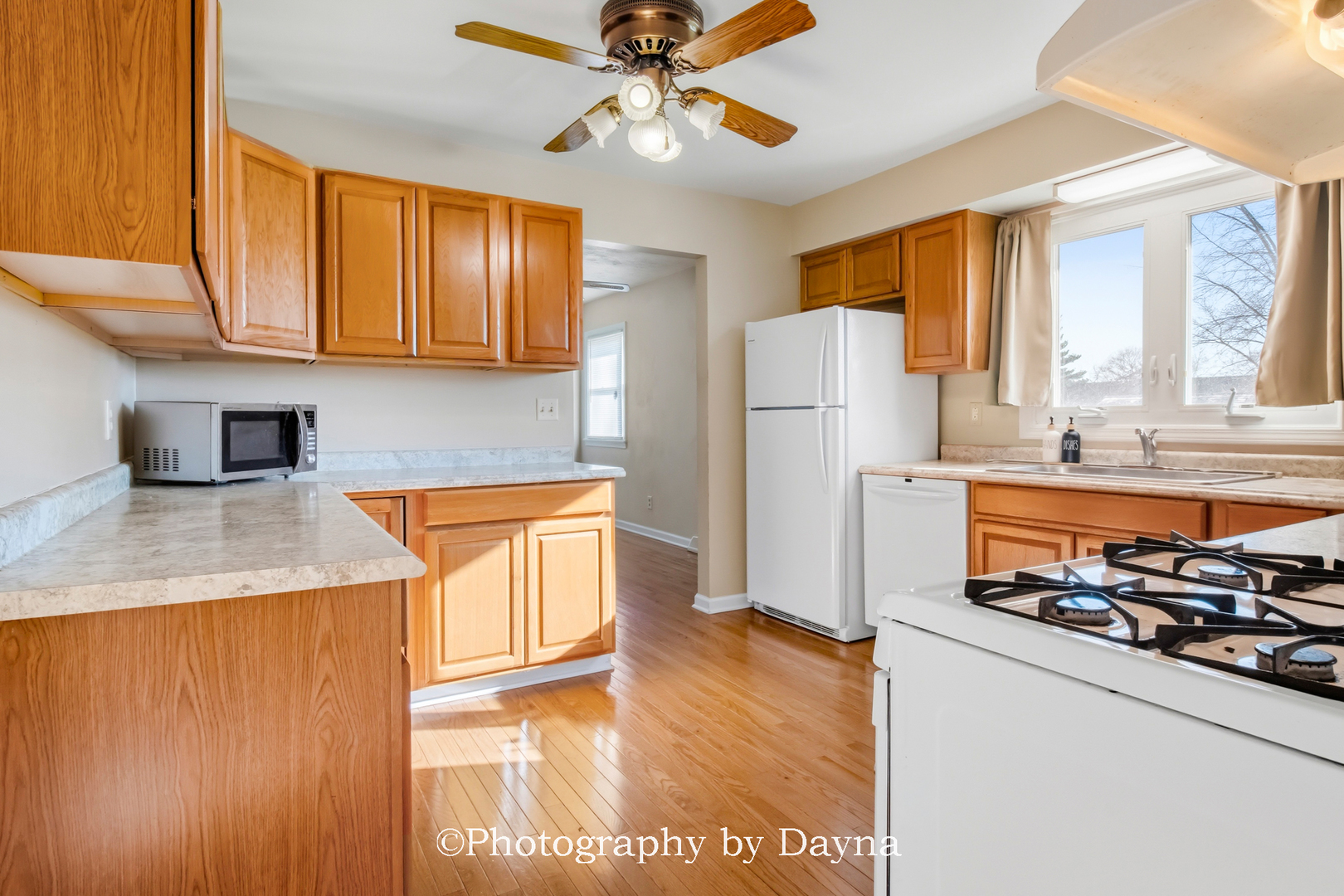 711 Sycamore Street Watseka, IL 60970 - Photo 6 of 21 a kitchen with stainless steel appliances granite countertop a refrigerator a stove and a sink with cabinets