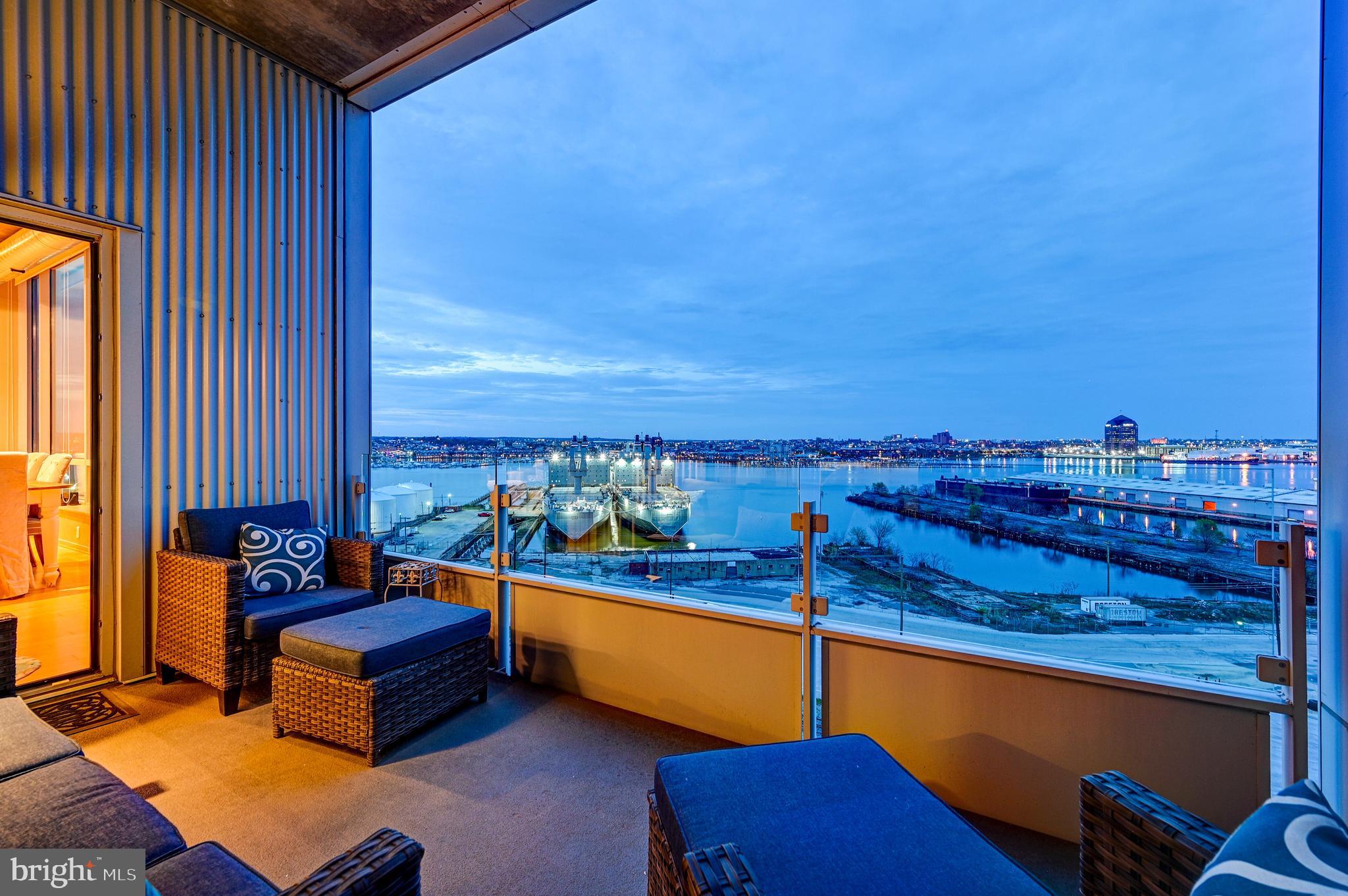 1200 Steuart Street, Unit 1015 Baltimore, MD 21230 - Photo 12 of 40 Private Covered Balcony