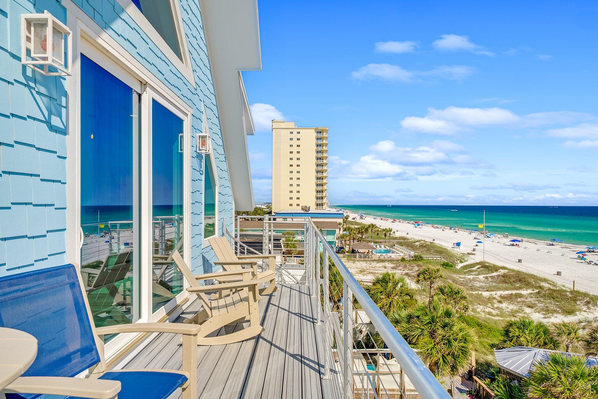 8711 Surf Drive Panama City, FL 32408 - Photo 69 of 81 4th Floor Terrace View 4